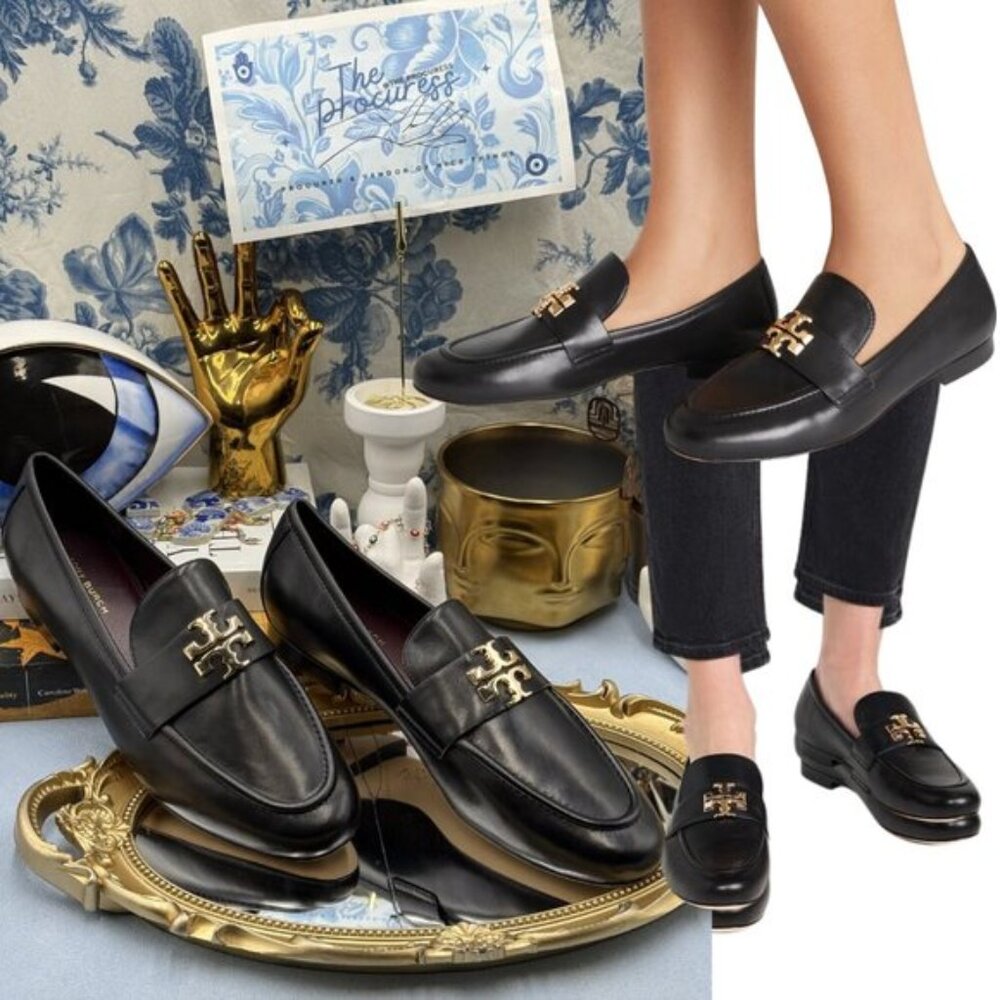 🆕 TORY BURCH 🧿 NWOB Eleanor Loafer, Perfect Black - Sz 7.5